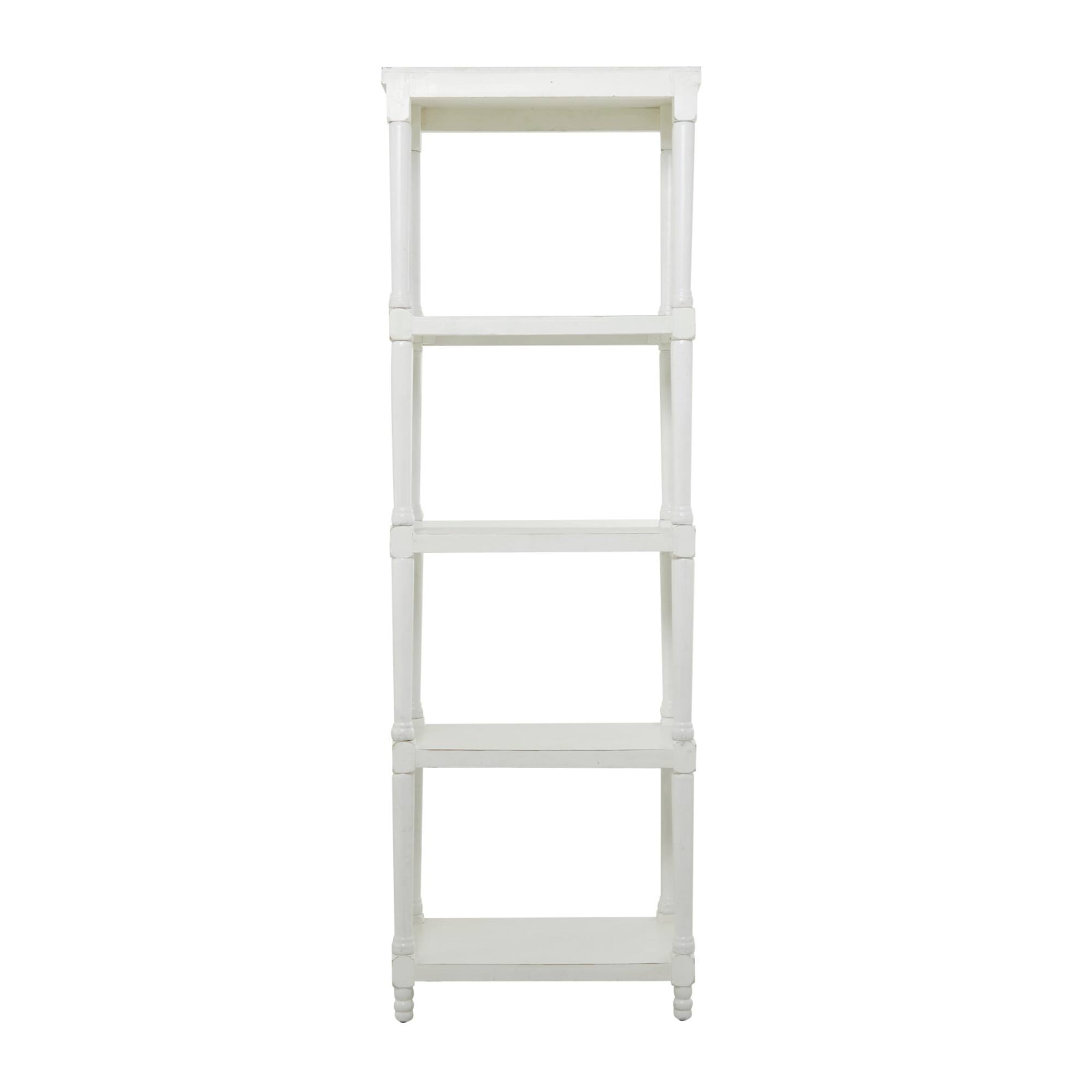 White Farmhouse Shelving Unit, 23" x 13" x 72"